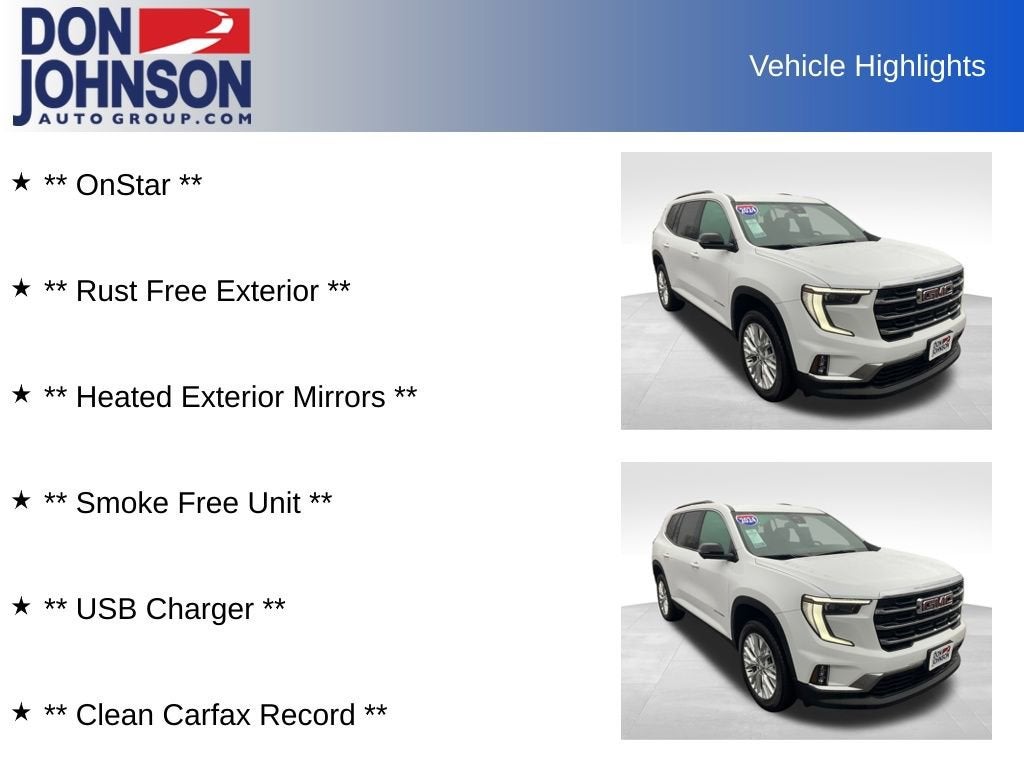 2024 GMC Acadia Elevation