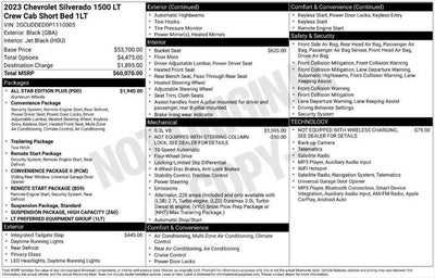 2023 Chevrolet Silverado 1500 LT LT1