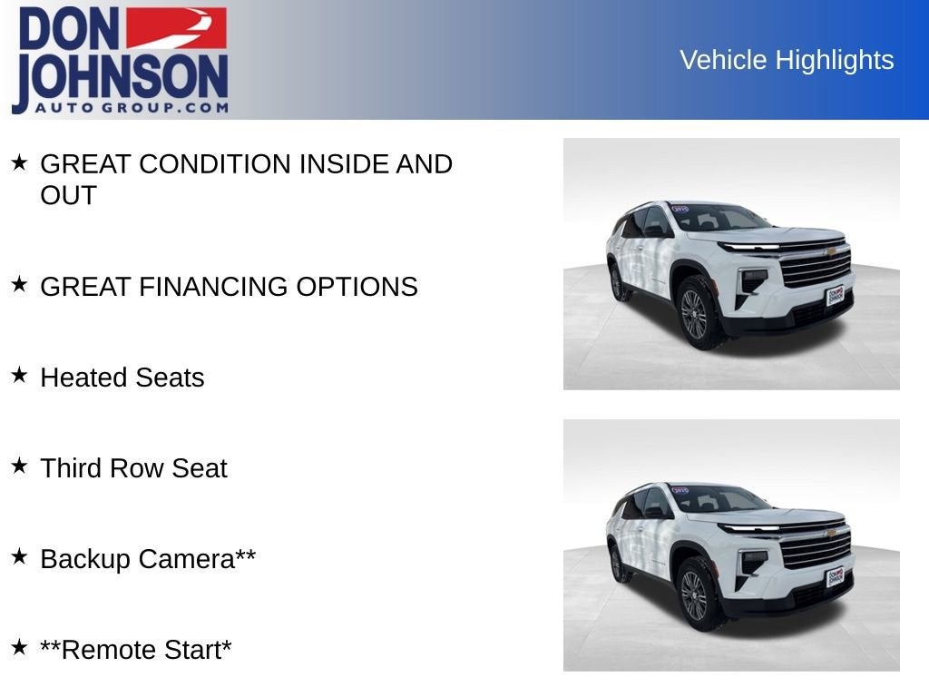 2025 Chevrolet Traverse LT