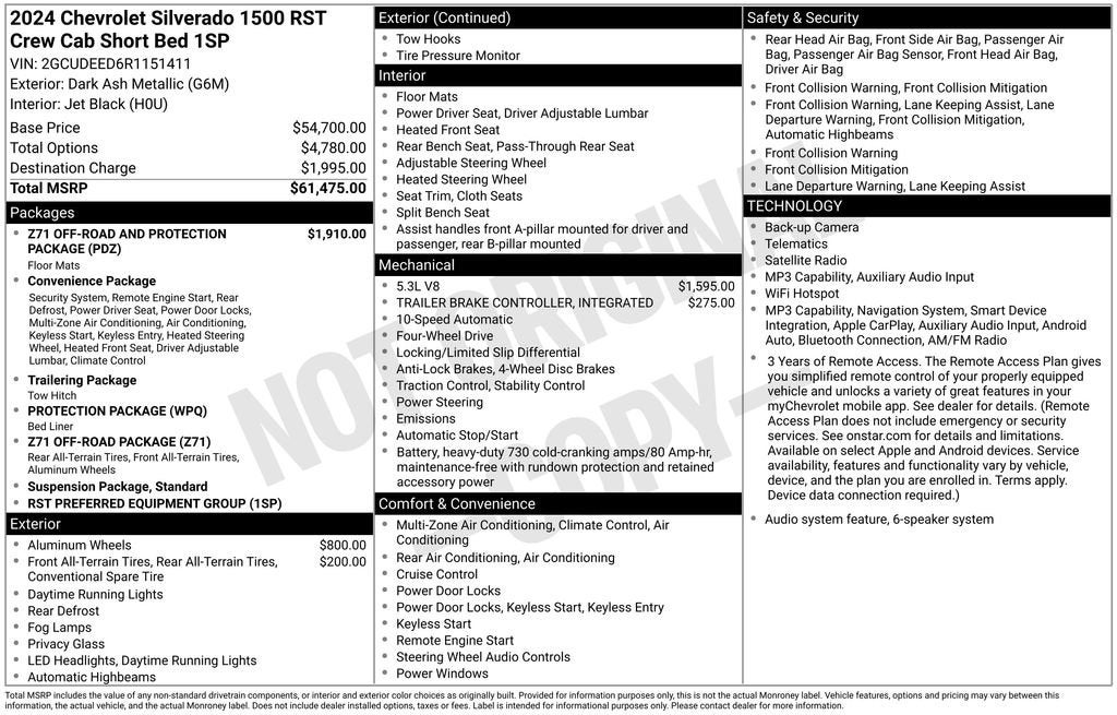2024 Chevrolet Silverado 1500 RST
