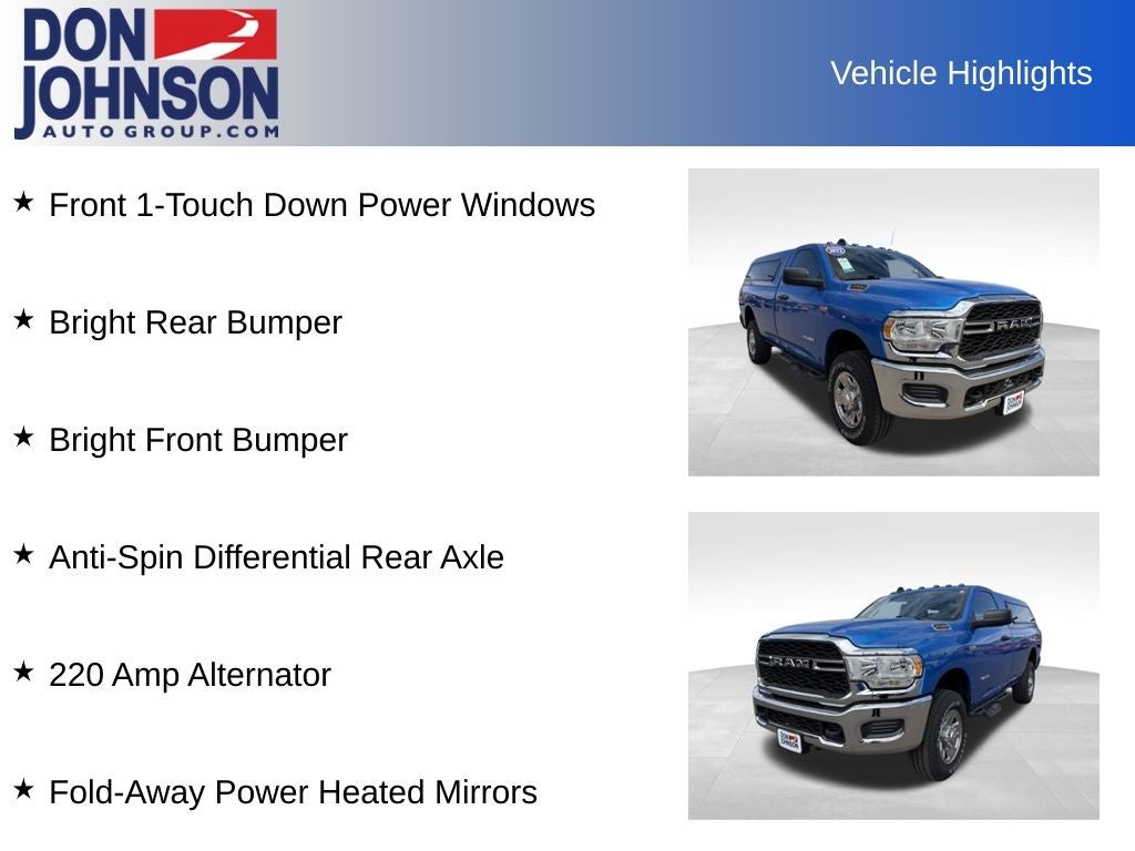 2022 RAM 2500 Tradesman Regular Cab 4x4 8' Box