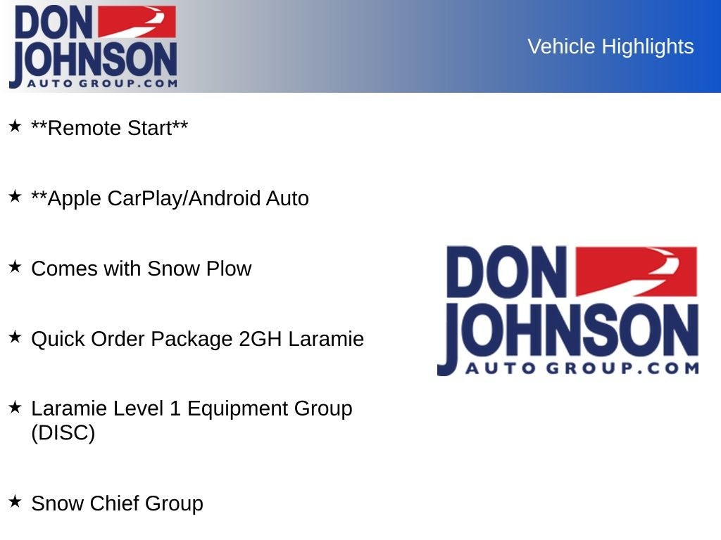 2021 RAM 2500 Laramie Crew Cab 4x4 6'4' Box